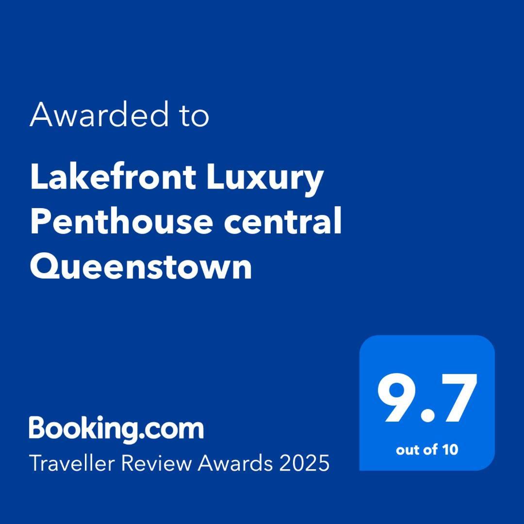 Lakefront Luxury Penthouse Central Distretto di Queenstown Esterno foto